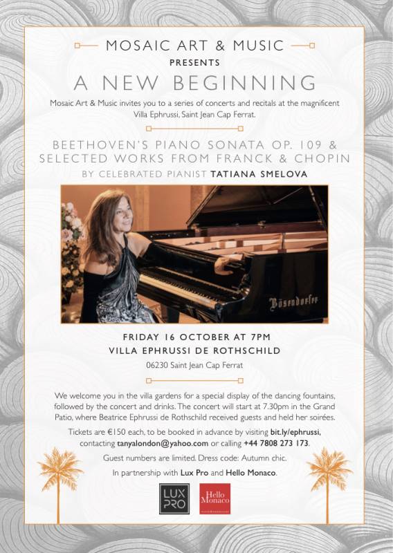 PIANO CONCERT by by pianist Tatiana Smelova