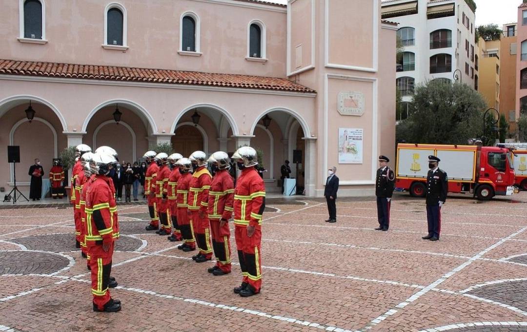 Monaco’s Fire Brigade Celebrates a Tradition: Helmets at the Ready