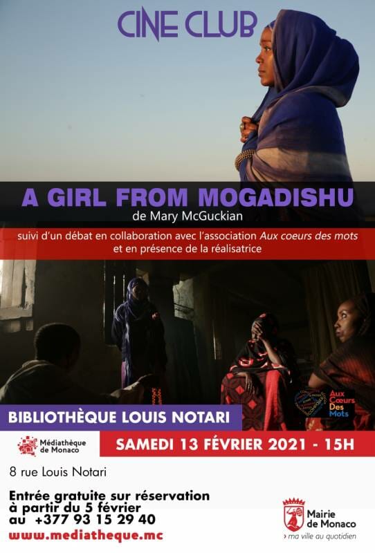 Screening of the film "A girl from Mogadishu" by Mary Mc Gukian