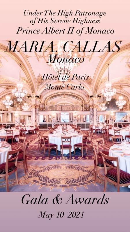 Maria Callas Monaco Gala & Awards 2021