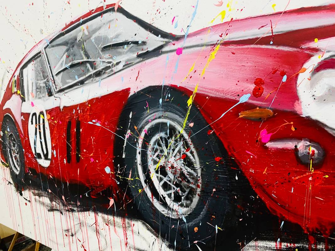 A unique painting exhibition dedicated to Ferrari is held in Monaco