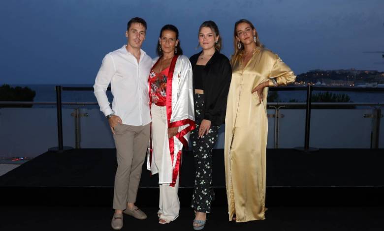 Fight Aids Gala: Princess Stephanie attends with all Three Children