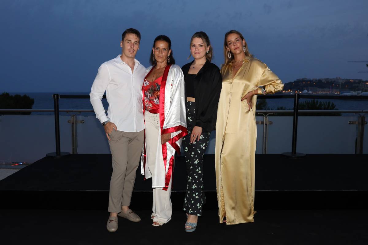 Fight Aids Gala: Princess Stephanie attends with all Three Children
