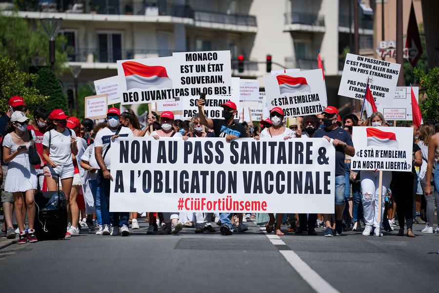 Peaceful demonstration against health pass took place in Monaco