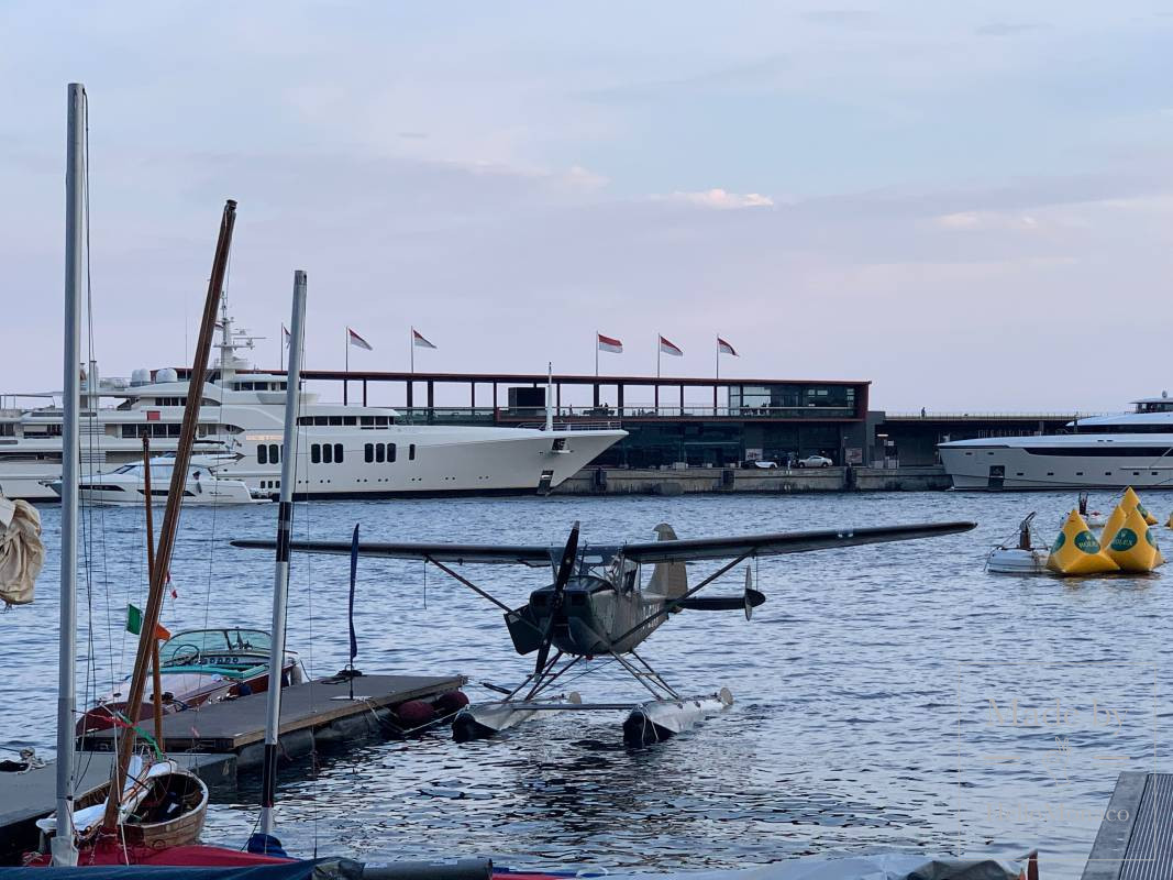 A seaplane landed in Monaco for the first time in a century