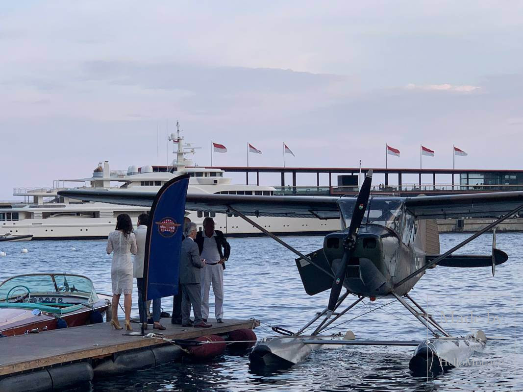 A seaplane landed in Monaco for the first time in a century