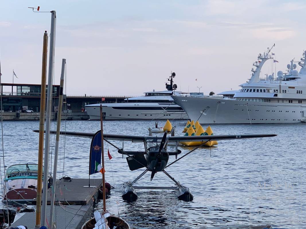 A seaplane landed in Monaco for the first time in a century