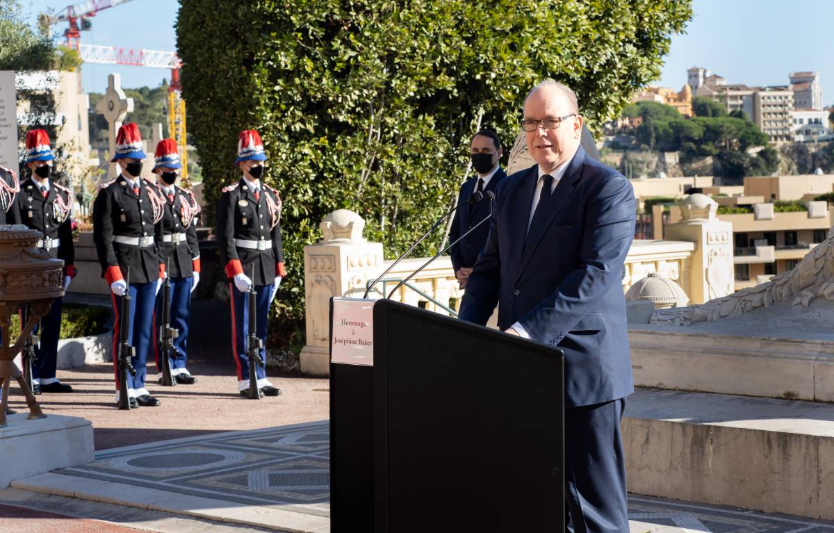 Josephine Baker was commemorated by HSH Prince Albert II