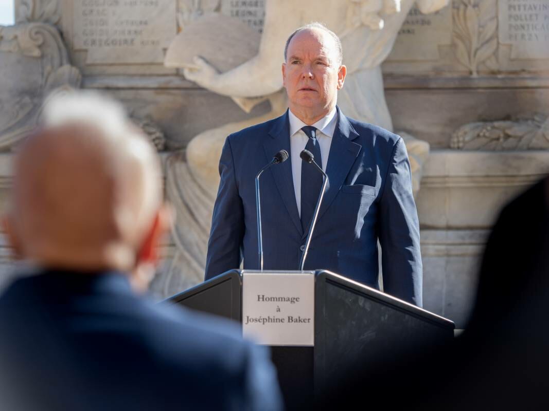 Josephine Baker was commemorated by HSH Prince Albert II