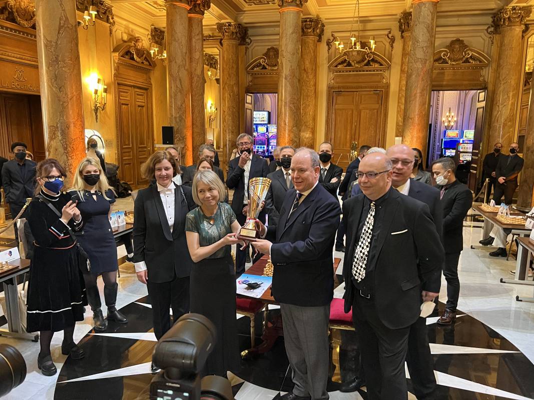 Prince Albert I simultaneous checkmated Game of Chess in Monte-Carlo Casino