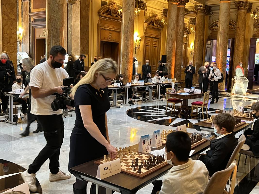 Prince Albert I simultaneous checkmated Game of Chess in Monte-Carlo Casino