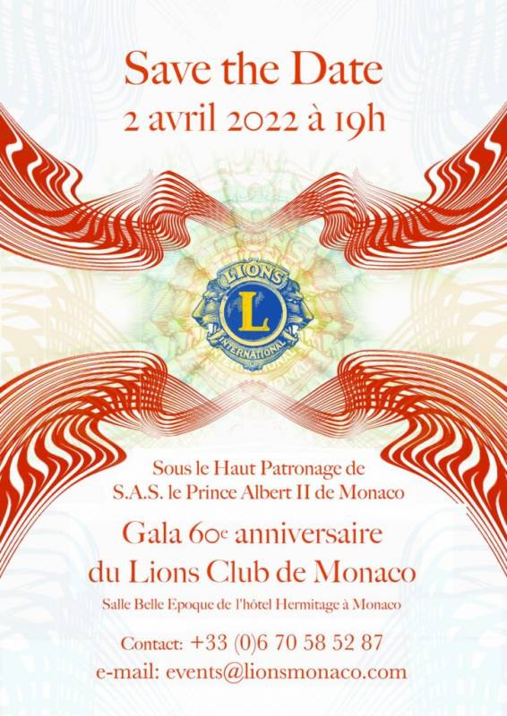 Gala Evening organized by the Lions Club of Monaco