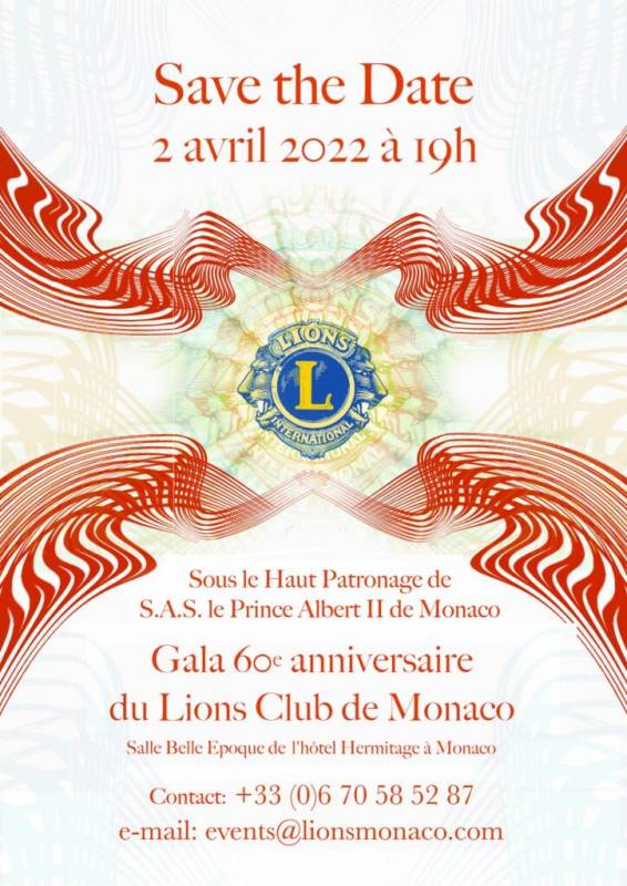 Gala Evening organized by the Lions Club of Monaco