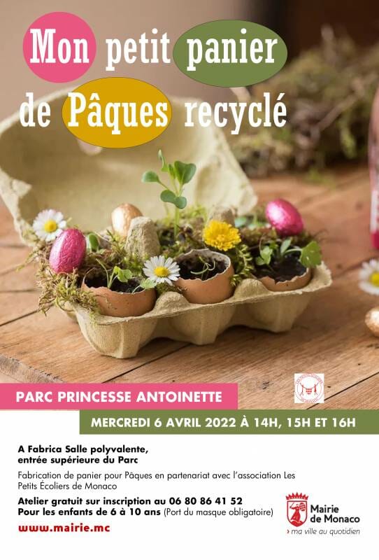 Fun eco-workshops for children at Parc Princesse Antoinette