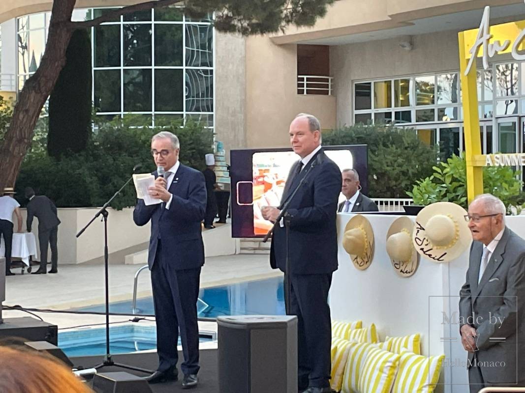 Prince Albert II celebrates 50th Anniversary of Meridian Beach Plaza