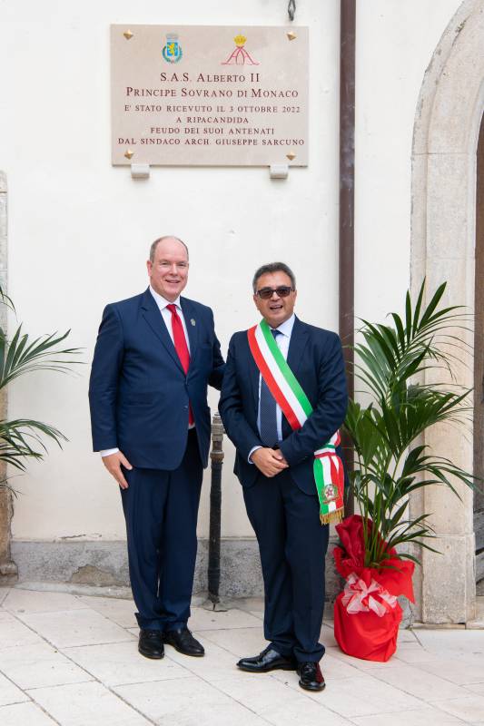 The Grimaldi Historical Sites network of Monaco: Prince Albert II visits two Italian regions