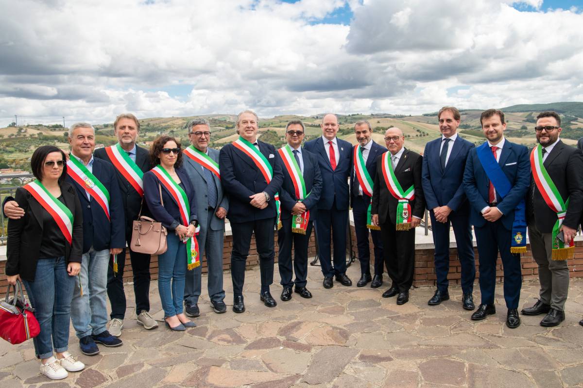 The Grimaldi Historical Sites network of Monaco: Prince Albert II visits two Italian regions