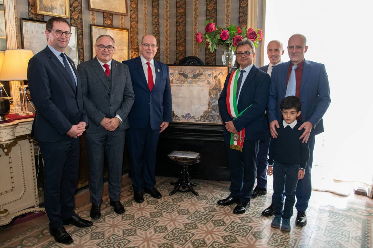 The Grimaldi Historical Sites network of Monaco: Prince Albert II visits two Italian regions