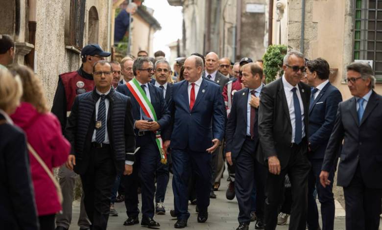 The Grimaldi Historical Sites network of Monaco: Prince Albert II visits two Italian regions