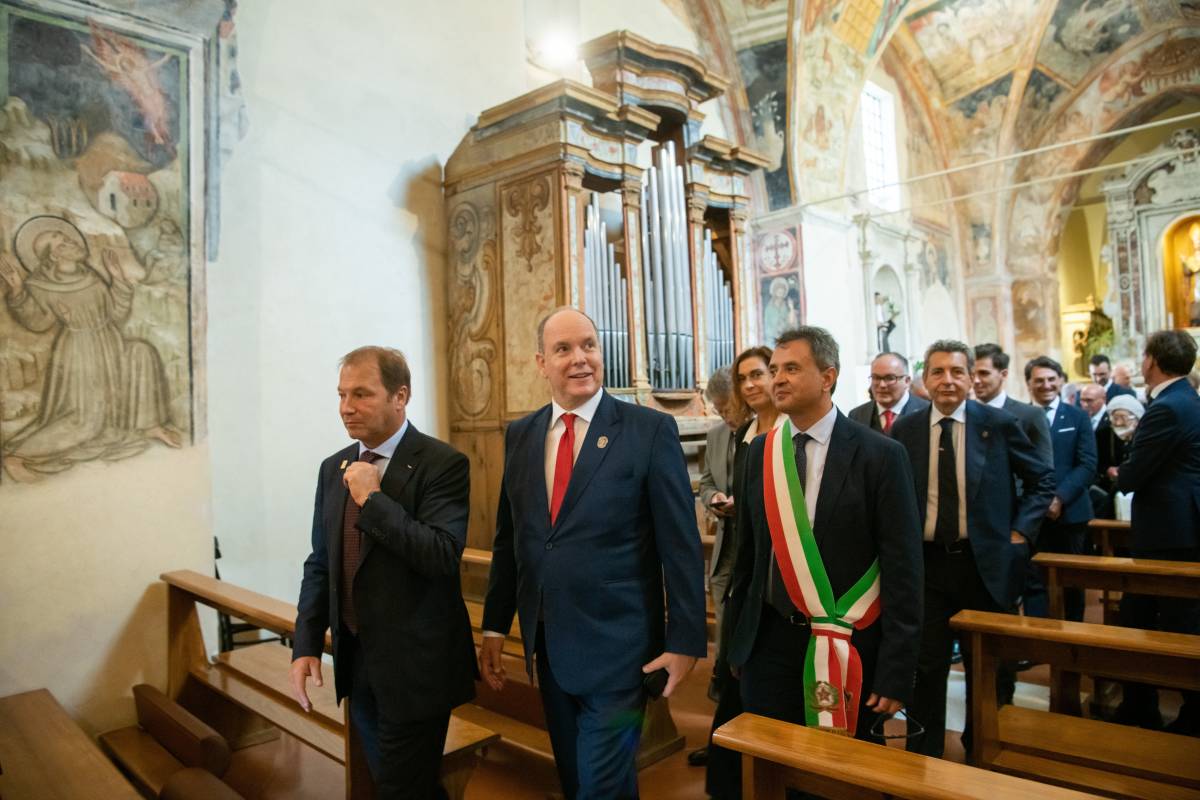 The Grimaldi Historical Sites network of Monaco: Prince Albert II visits two Italian regions