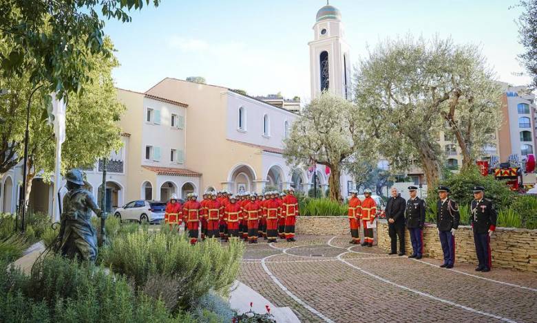 Ceremony in honour of firefighters who died in WWI