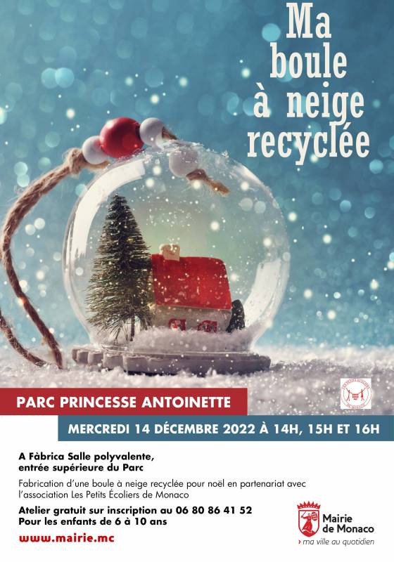 A workshop for children: "My recycled snow globe"