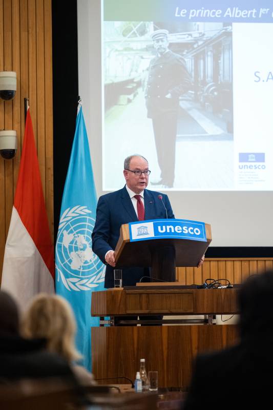 Prince Albert Makes Closing Tributes to Prince Albert I in Paris