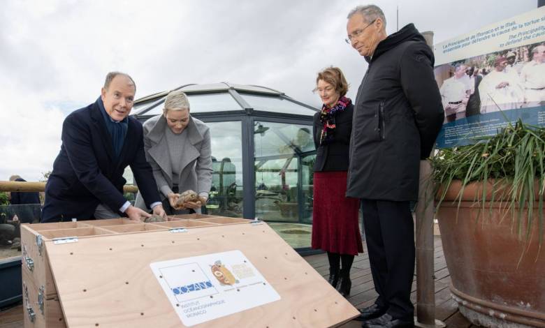 Prince Jaques and Princess Gabriella help bring Endangered Tortoises to Senegal