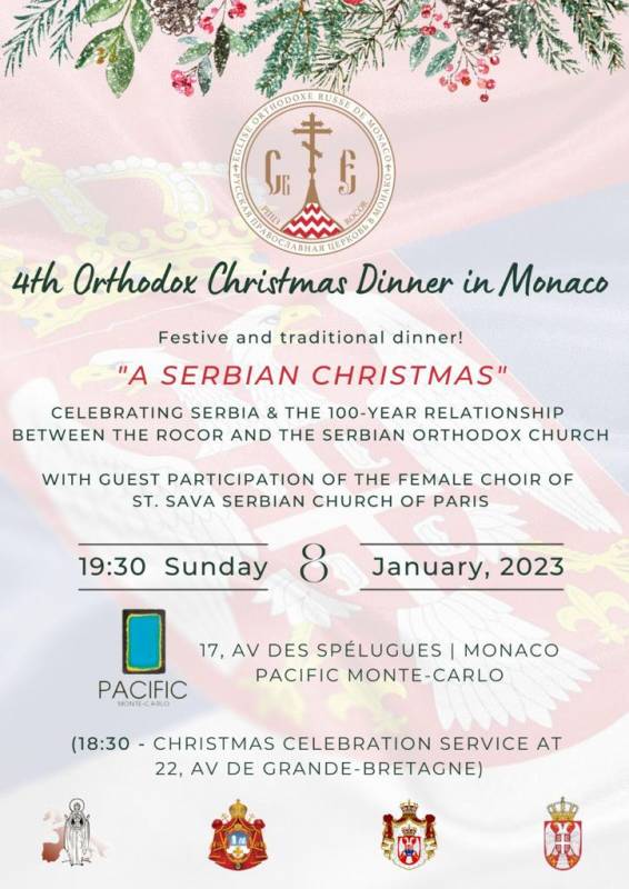 4th Orthodox Christmas Dinner in Monaco