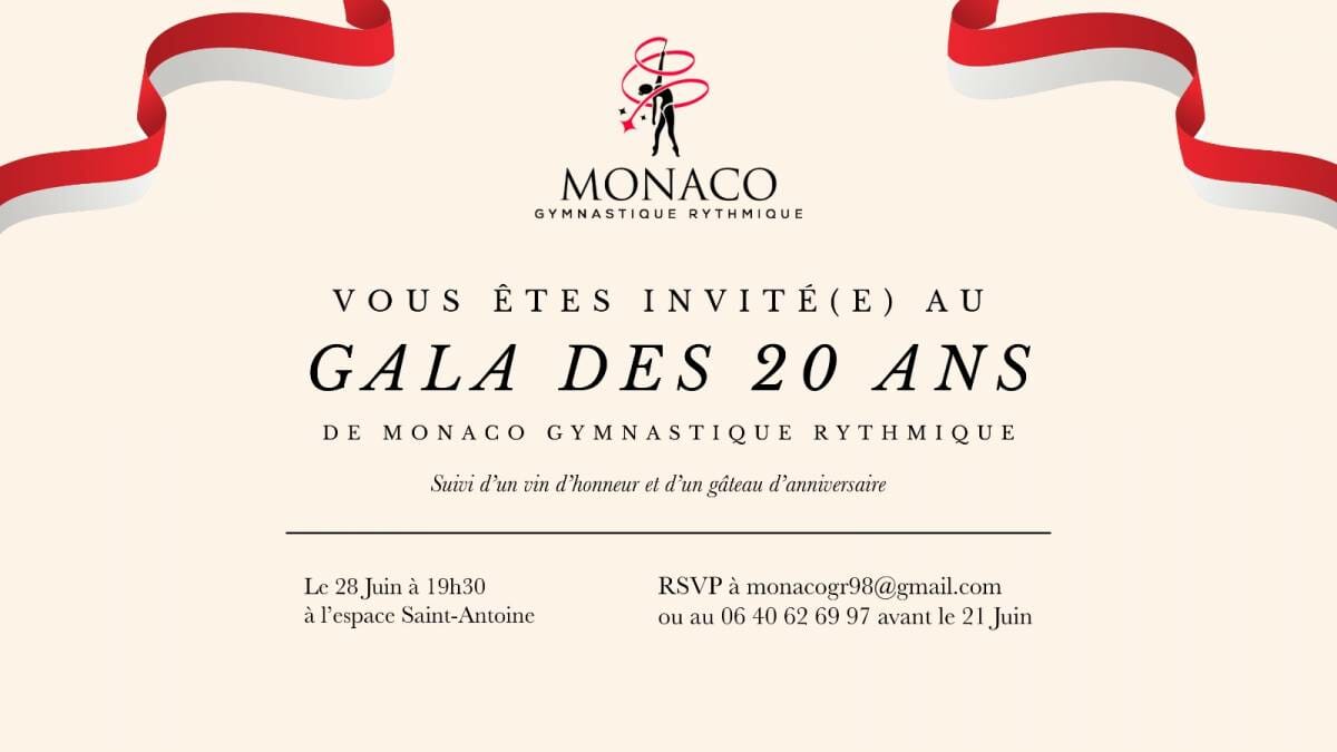 Gala for the 20th anniversary of Monaco Rhythmic Gymnastics