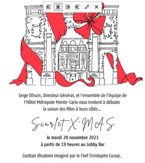 Scarlet XMAS at Hotel Metropole