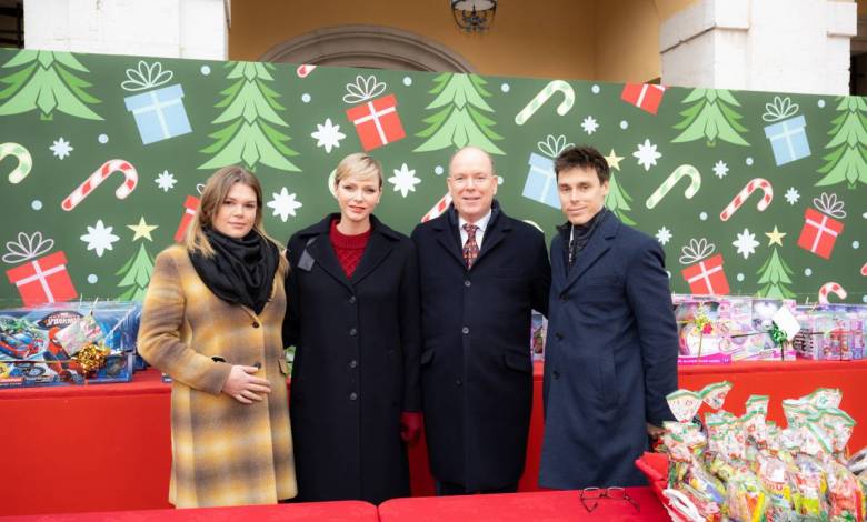 Prince Albert II and Princess Charlene host a Children's Christmas Party at the Princely Palace