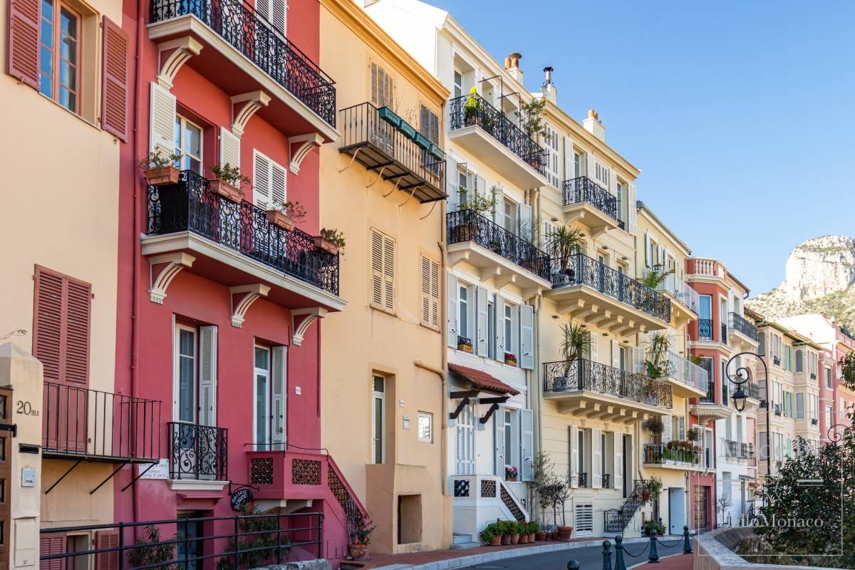 Monaco view. Old Town Streets