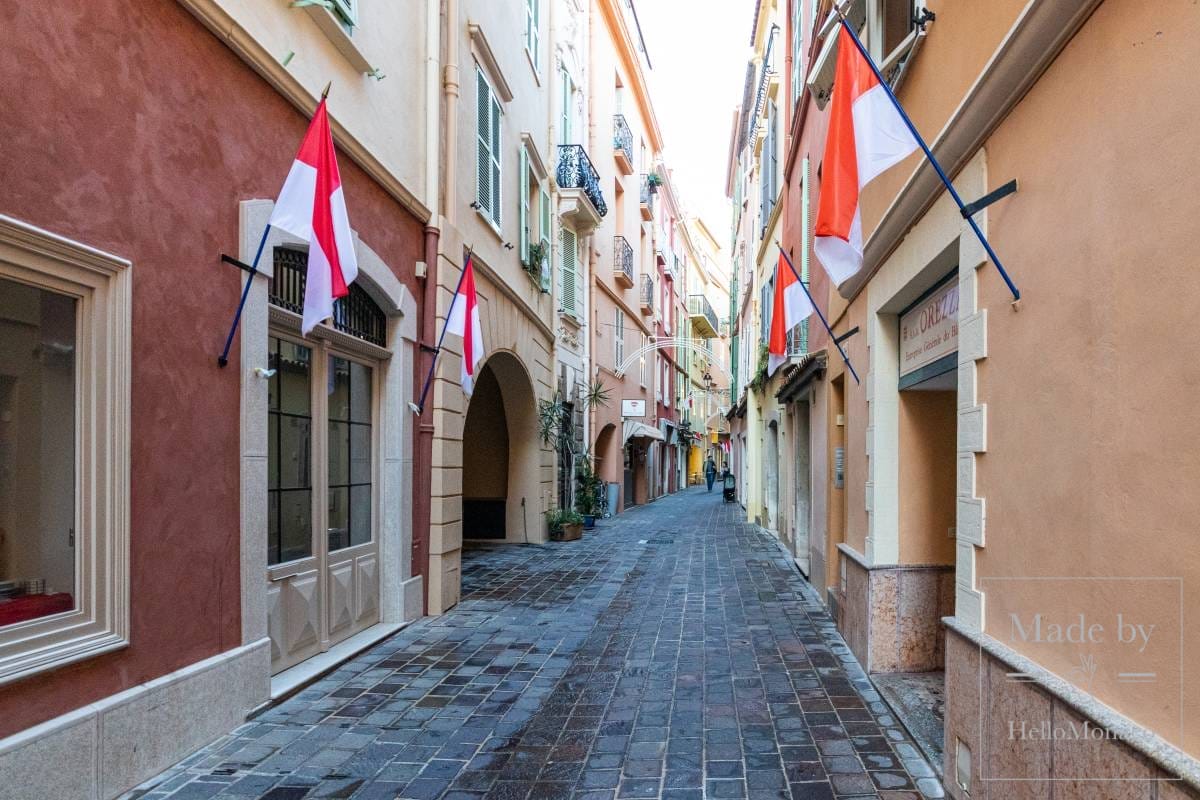 Monaco view. Old Town Streets