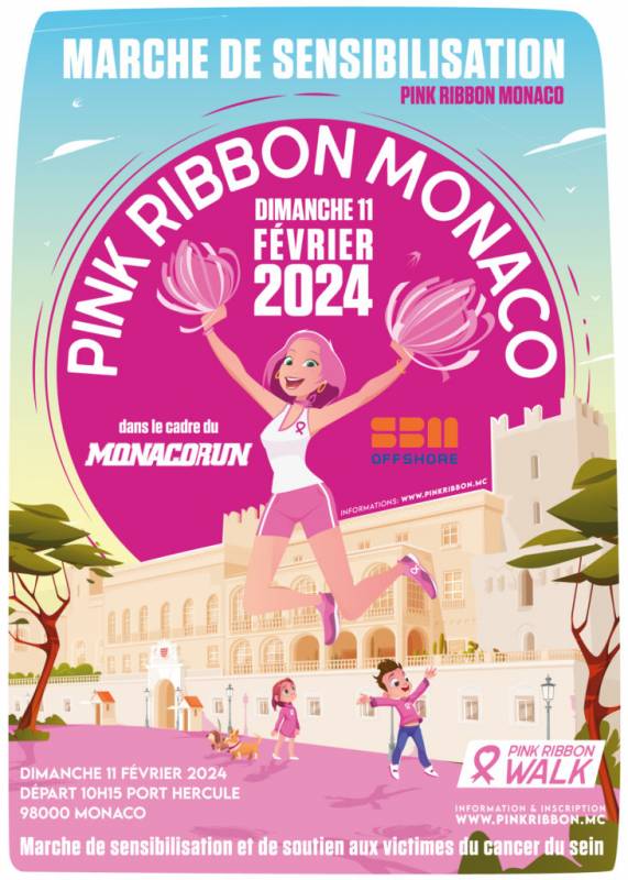 Pink Ribbon Walk Monaco