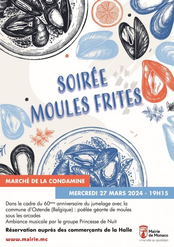 evening “Moules Frites” (Fried Mussels)