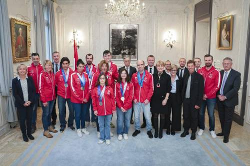 Special Olympics Monaco athletes received a warm welcome to the Minister of State's residence