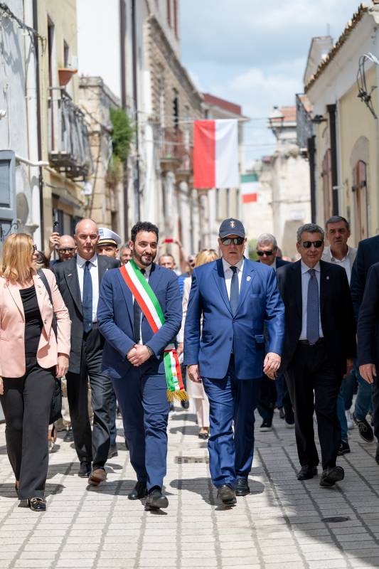 Prince Albert II makes Historic Visit to Pompeii