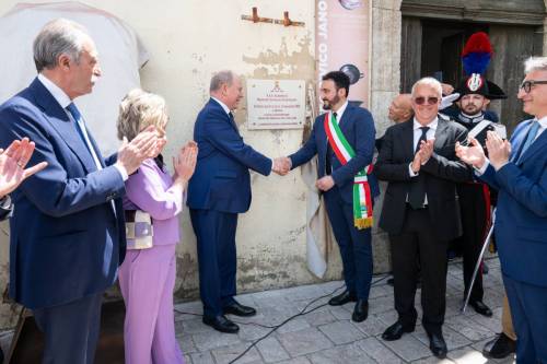 Prince Albert II makes Historic Visit to Pompeii