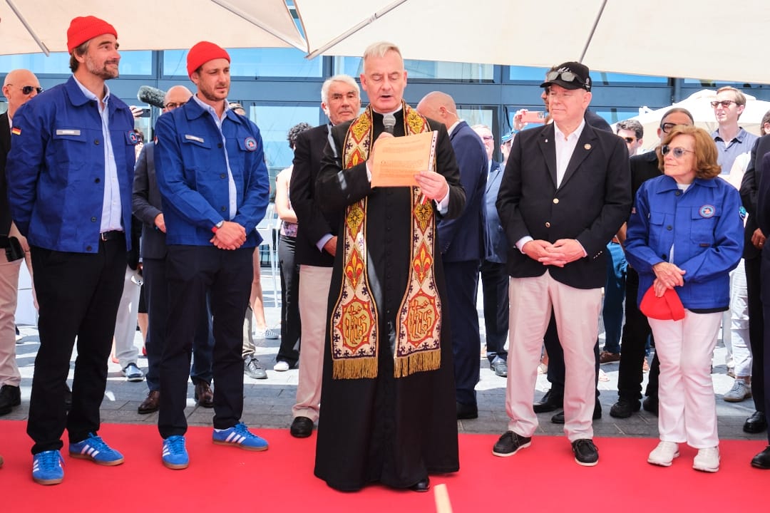 Malizia Explorer the new scientific research sailboat christened at Monaco