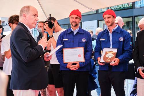 Malizia Explorer the new scientific research sailboat christened at Monaco
