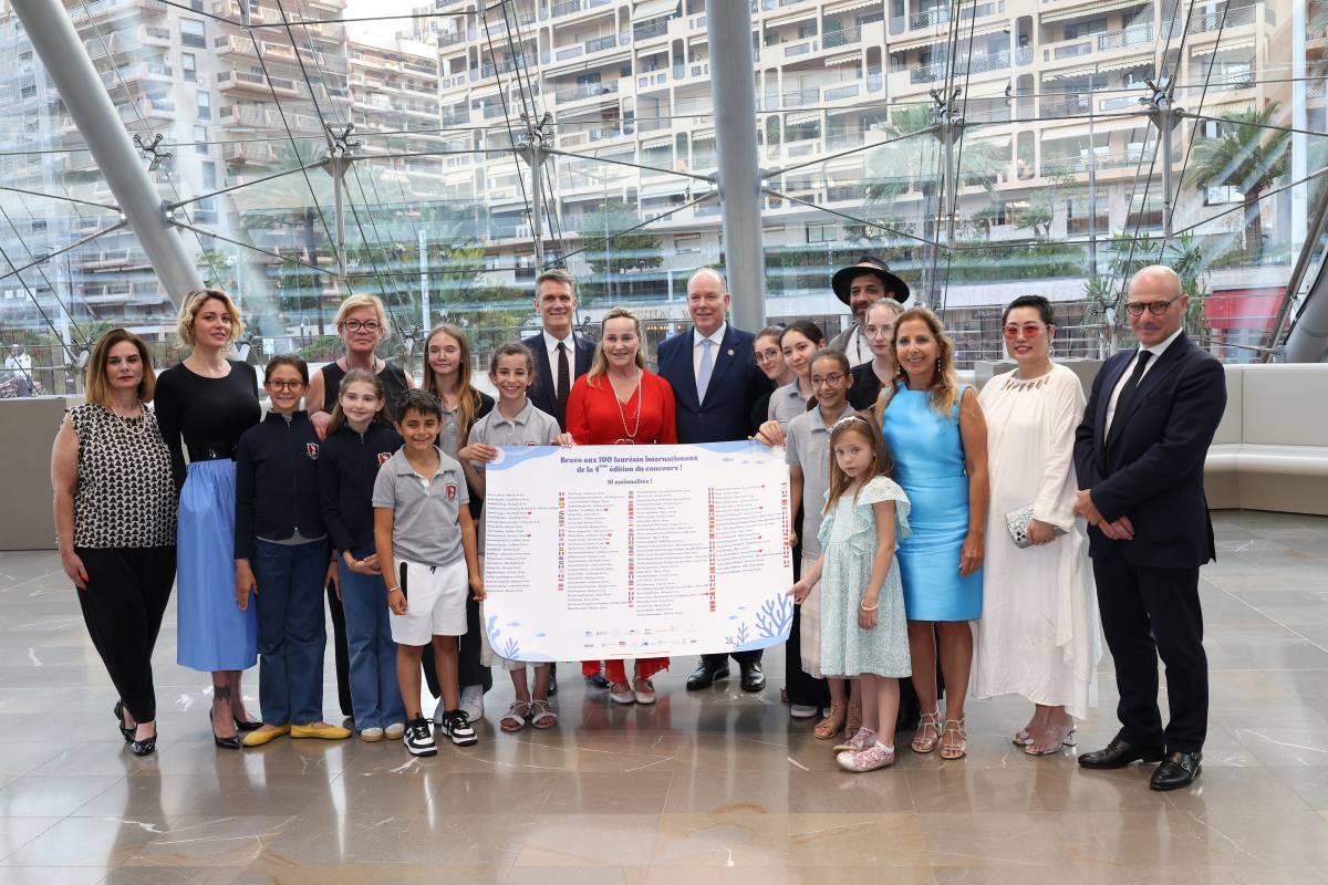 President Emmanuel Macron is Welcomed to Monaco by the Princely Family