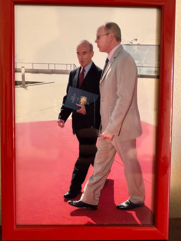 Prince Albert II and Lawrie Lewis