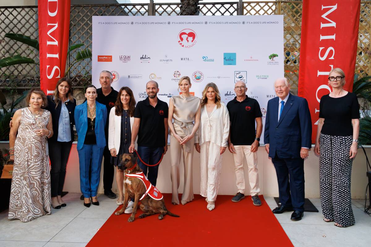 Princess Charlene launches New Book "It's a dog's life" for the Monaco SPA