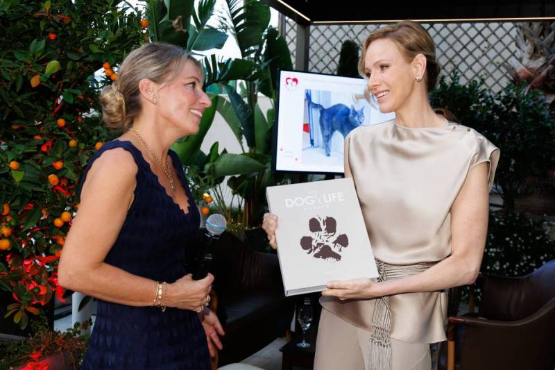 Princess Charlene launches New Book "It's a dog's life" for the Monaco SPA