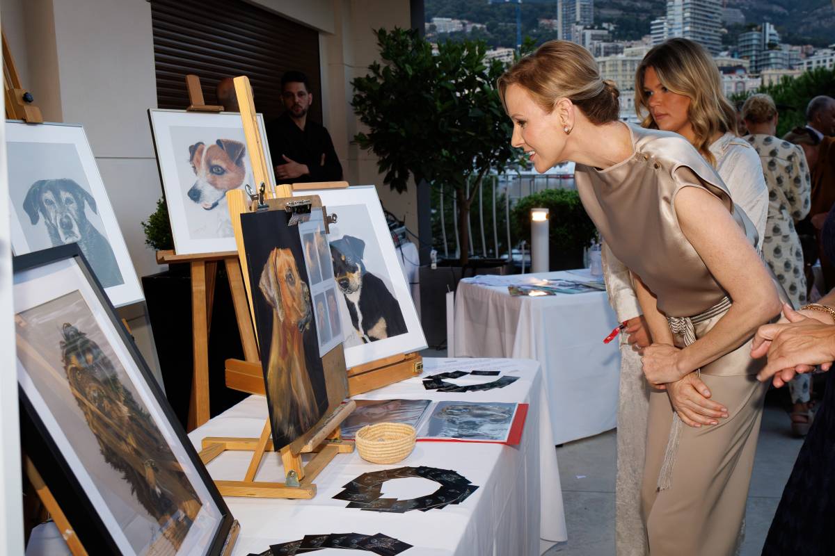 Princess Charlene launches New Book "It's a dog's life" for the Monaco SPA