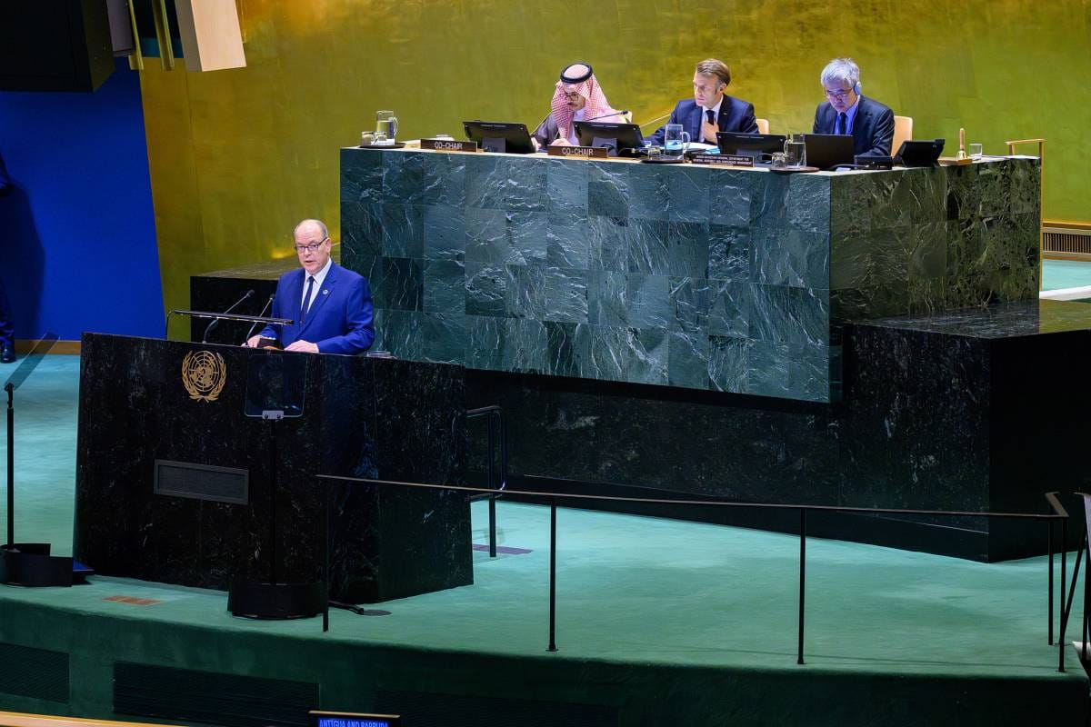 Prince Albert II addresses the United Nations