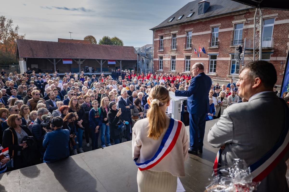 Prince Albert II makes Historic visit to Guiscard and Chantilly