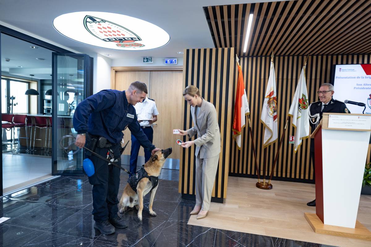Princess Charlene Attends the Presentation of Monaco’s New Police Dog Unit