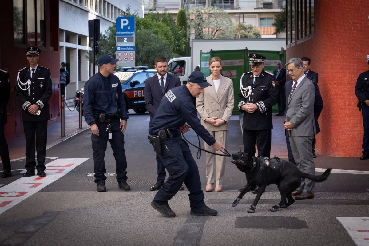 Princess Charlene Attends the Presentation of Monaco’s New Police Dog Unit